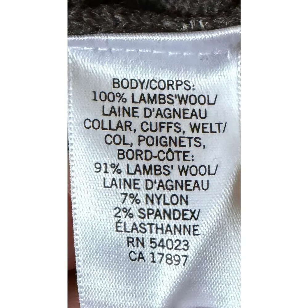 Banana Republic 100% Lambswool Shawl Collar Sweater XXL
